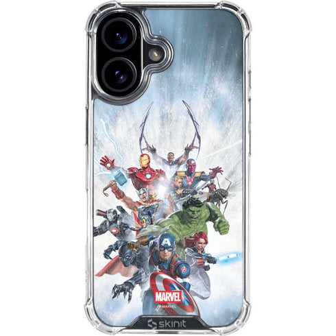Marvel Avengers Assembled iPhone 16 Clear Case